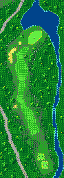 Thumbnail for a map of Brooks Peak Hole 5 for the Game Gear game Fred Couples Golf.