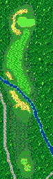 Thumbnail for a map of Brooks Peak Hole 6 for the Game Gear game Fred Couples Golf.