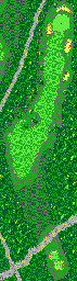Thumbnail for a map of Brooks Peak Hole 7 for the Game Gear game Fred Couples Golf.