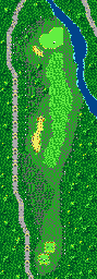 Thumbnail for a map of Brooks Peak Hole 8 for the Game Gear game Fred Couples Golf.