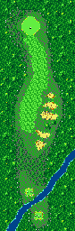 Thumbnail for a map of Brooks Peak Hole 9 for the Game Gear game Fred Couples Golf.