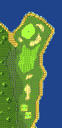 Thumbnail for a map of Hurricane Bay Hole 12 for the Game Gear game Fred Couples Golf.