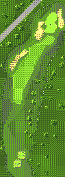 Thumbnail for a map of Hurricane Bay Hole 18 for the Game Gear game Fred Couples Golf.