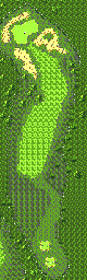 Thumbnail for a map of Hurricane Bay Hole 3 for the Game Gear game Fred Couples Golf.