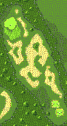 Thumbnail for a map of Hurricane Bay Hole 4 for the Game Gear game Fred Couples Golf.