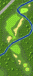 Thumbnail for a map of Hurricane Bay Hole 6 for the Game Gear game Fred Couples Golf.