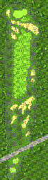 Thumbnail for a map of Hurricane Bay Hole 7 for the Game Gear game Fred Couples Golf.