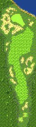 Thumbnail for a map of Hurricane Bay Hole 8 for the Game Gear game Fred Couples Golf.