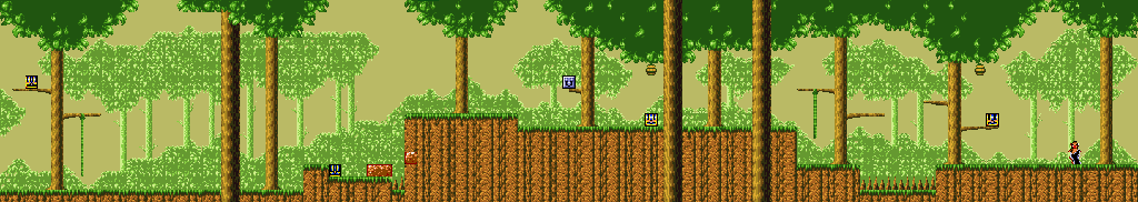 Thumbnail for a map of Forest Area 1 for the Game Gear game Legend Of Illusion: Starring Mickey Mouse.
