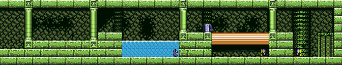 Thumbnail for a map of Sunken Ruins Area 1 for the Game Gear game Legend Of Illusion: Starring Mickey Mouse.