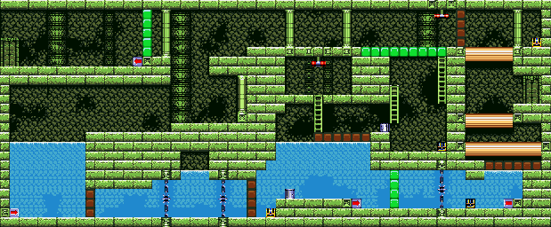 Thumbnail for a map of Sunken Ruins Area 2 for the Game Gear game Legend Of Illusion: Starring Mickey Mouse.