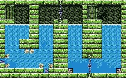 Thumbnail for a map of Sunken Ruins Area 3 for the Game Gear game Legend Of Illusion: Starring Mickey Mouse.