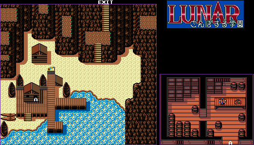 Thumbnail for a map of Pier for the Game Gear game Lunar: Sanposuru Gakuen.