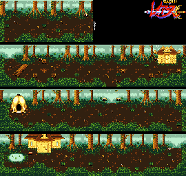 Thumbnail for a map of Forest Of Spirits for the Game Gear game Magic Knight Rayearth.