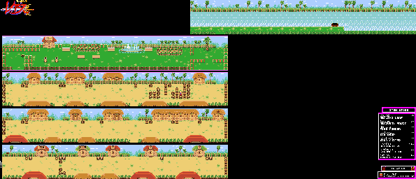 Thumbnail for a map of Town for the Game Gear game Magic Knight Rayearth.