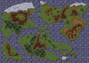 Thumbnail for a map of World for the Game Gear game Megami Tensei Gaiden: Last Bible.