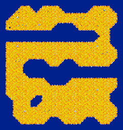 Thumbnail for a map of Bonus Race 4 for the Game Gear game Micro Machines 2: Turbo Tournament.