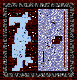 Thumbnail for a map of Frosty Reception for the Game Gear game Micro Machines 2: Turbo Tournament.