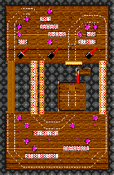 Thumbnail for a map of Roller Coaster for the Game Gear game Micro Machines 2: Turbo Tournament.