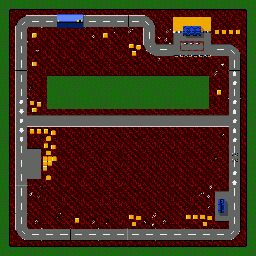 Thumbnail for a map of Turbo Blast for the Game Gear game Micro Machines 2: Turbo Tournament.