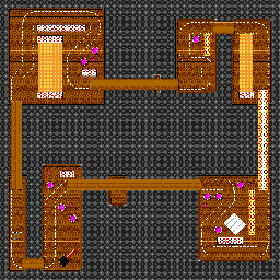 Thumbnail for a map of Ups N Downs for the Game Gear game Micro Machines 2: Turbo Tournament.