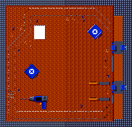 Thumbnail for a map of Vice Squad for the Game Gear game Micro Machines 2: Turbo Tournament.
