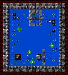 Thumbnail for a map of Water Chase for the Game Gear game Micro Machines 2: Turbo Tournament.