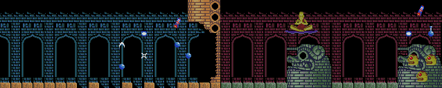Thumbnail for a map of Act IV Scene 1 for the Game Gear game Ninja Gaiden.