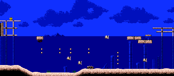 Thumbnail for a map of Level 1-1 for the Game Gear game Pac-In-Time.