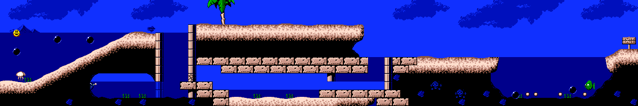 Thumbnail for a map of Level 1-2 for the Game Gear game Pac-In-Time.