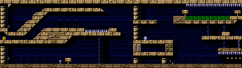 Thumbnail for a map of Level 2-1 for the Game Gear game Pac-In-Time.
