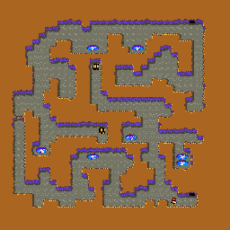 Thumbnail for a map of North-West Cave for the Game Gear game Phantasy Star Gaiden.