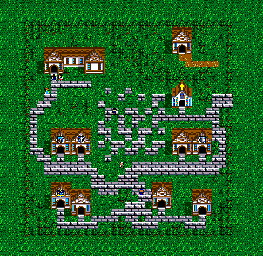 Thumbnail for a map of Tedo Village for the Game Gear game Phantasy Star Gaiden.