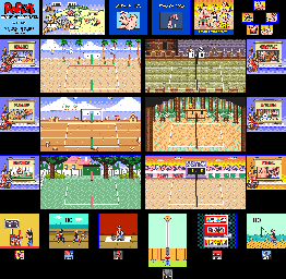 Thumbnail for a map of Maps for the Game Gear game Popeye: Beach Volley Ball.