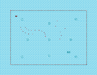 Thumbnail for a map of Practice 4: Snow for the Game Gear game Powerdrive.