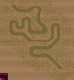 Thumbnail for a map of Round 2: Kenya Event 4 for the Game Gear game Powerdrive.