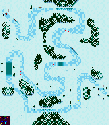 Thumbnail for a map of Round 3: Sweden Event 1 for the Game Gear game Powerdrive.