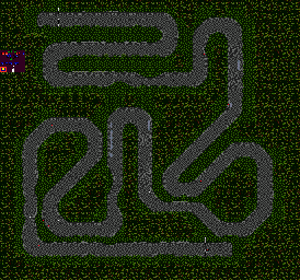 Thumbnail for a map of Round 4: Corsica Event 5 for the Game Gear game Powerdrive.