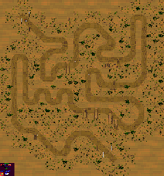 Thumbnail for a map of Round 5: Arizona Event 3 for the Game Gear game Powerdrive.