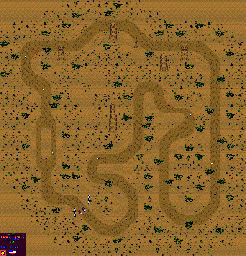Thumbnail for a map of Round 5: Arizona Event 6 for the Game Gear game Powerdrive.