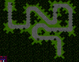 Thumbnail for a map of Round 6: Finland Event 1 for the Game Gear game Powerdrive.