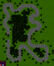 Thumbnail for a map of Round 6: Finland Event 6 for the Game Gear game Powerdrive.