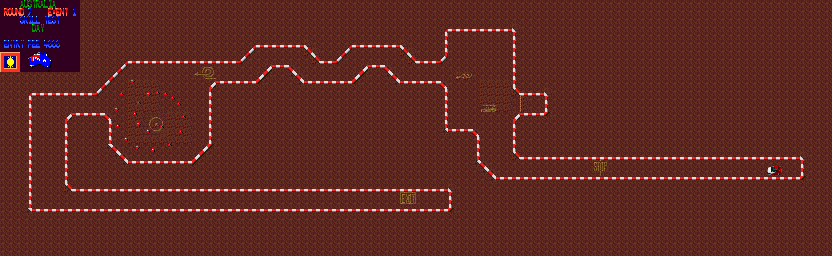 Thumbnail for a map of Round 7: Australia Event 1 for the Game Gear game Powerdrive.
