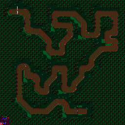 Thumbnail for a map of Round 7: Australia Event 2 for the Game Gear game Powerdrive.