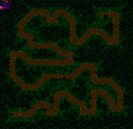 Thumbnail for a map of Round 7: Australia Event 4 for the Game Gear game Powerdrive.