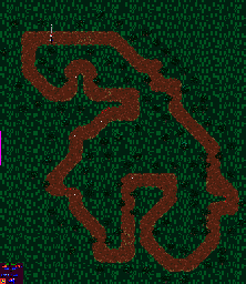 Thumbnail for a map of Round 7: Australia Event 6 for the Game Gear game Powerdrive.
