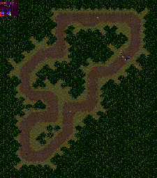 Thumbnail for a map of Round 8: Great Britain Event 1 for the Game Gear game Powerdrive.