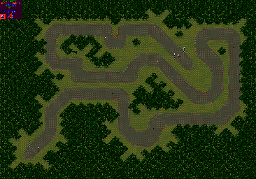 Thumbnail for a map of Round 8: Great Britain Event 2 for the Game Gear game Powerdrive.