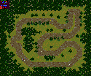 Thumbnail for a map of Round 8: Great Britain Event 3 for the Game Gear game Powerdrive.