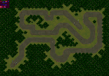 Thumbnail for a map of Round 8: Great Britain Event 5 for the Game Gear game Powerdrive.